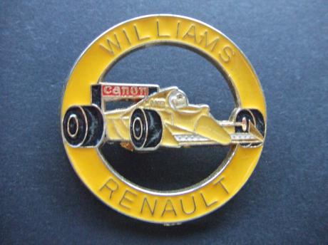 Formule 1 race team Renault Williams geel